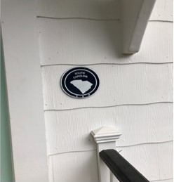 custom painted South Carolina plaque