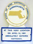 MA Novelty State Plaque Hand-Painted SMALL