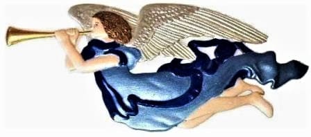 Angel, Hand Painted, Refrigerator Magnet - Click Image to Close
