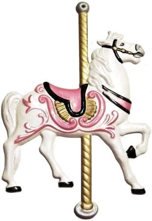 Carousel Horse, Hand-Painted, Refrigerator Magnet - Click Image to Close
