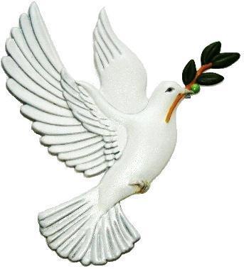 Dove, Hand Painted, Refrigerator Magnet - Click Image to Close