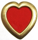 Heart, Hand-Painted, Refrigerator Magnet