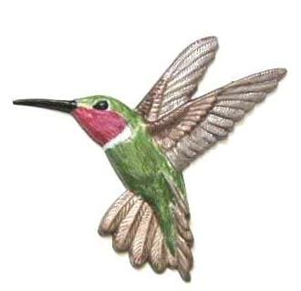 Hummingbird, Hand Painted, Refrigerator Magnet - Click Image to Close