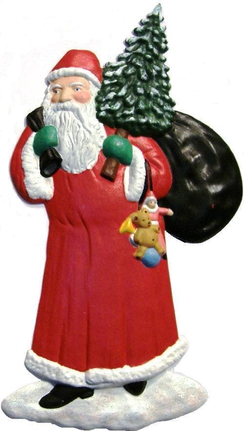 Santa, Hand-Painted, Refrigerator Magnet - Click Image to Close