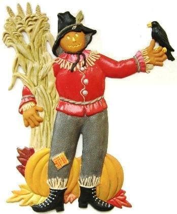 Scarecrow, Hand-Painted, Refrigerator Magnet