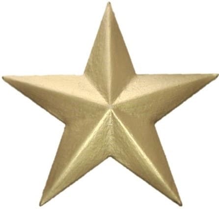 Star, Hand Painted, Refrigerator Magnet - Click Image to Close