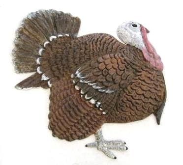 Turkey, Hand Painted, Refrigerator Magnet - Click Image to Close