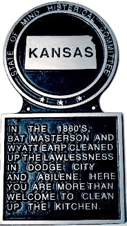 Kansas State Marker, State Plaque, Hand Painted
