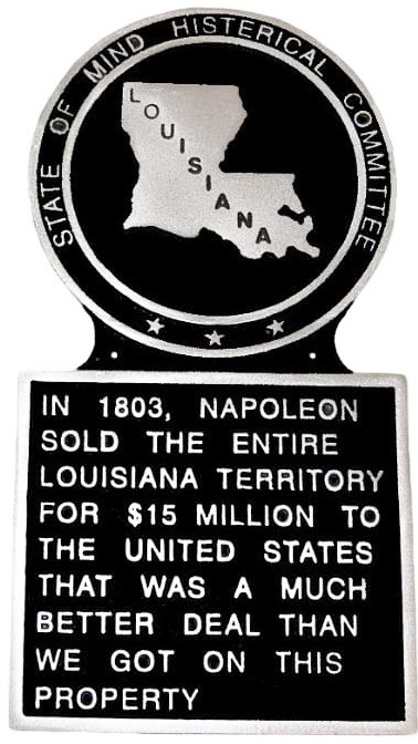 Louisiana State Marker, State Plaque, Hand Painted