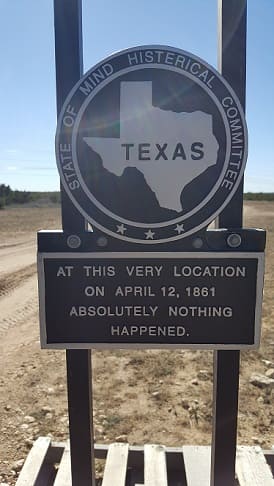Texas State Marker 1861, Hand Painted Plaque, Metal - Click Image to Close