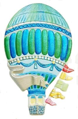 Balloon, Hand Painted, Refrigerator Magnet