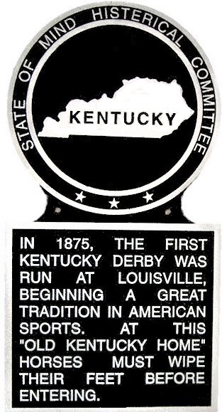 Kentucky State Marker, State Plaque, Hand Painted