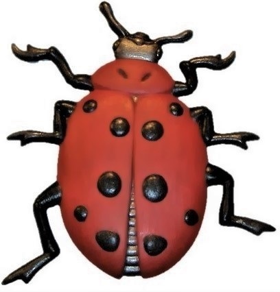 Ladybug, Hand-Painted Magnet - Ornament