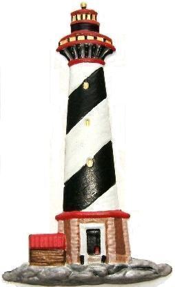 Lighthouse, Hand-Painted Magnet - Ornament