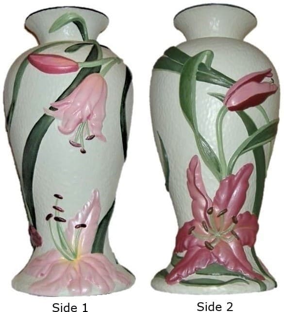 Lily Vase Handpainted
