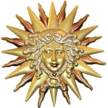 Sun God, Hand-Painted Magnet - Ornament