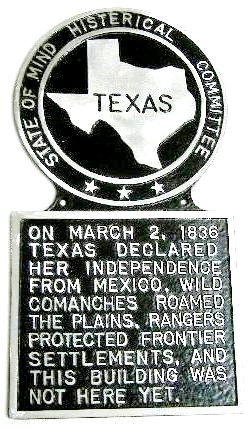 Texas v2 State Marker, State Plaque, Hand Painted